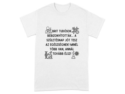 Brit tudósok humoros szublimációs póló