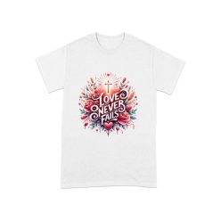 Szeretet sosem bukik el szublimációs póló Szeretet sosem bukik el szublimációs póló