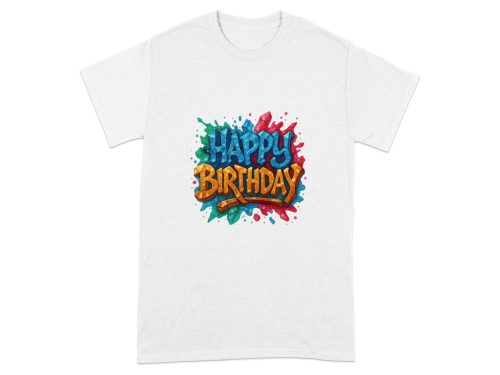 Boldog születésnapot! szublimációs póló